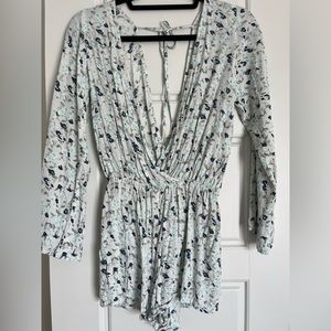 Faithfull the brand light blue romper